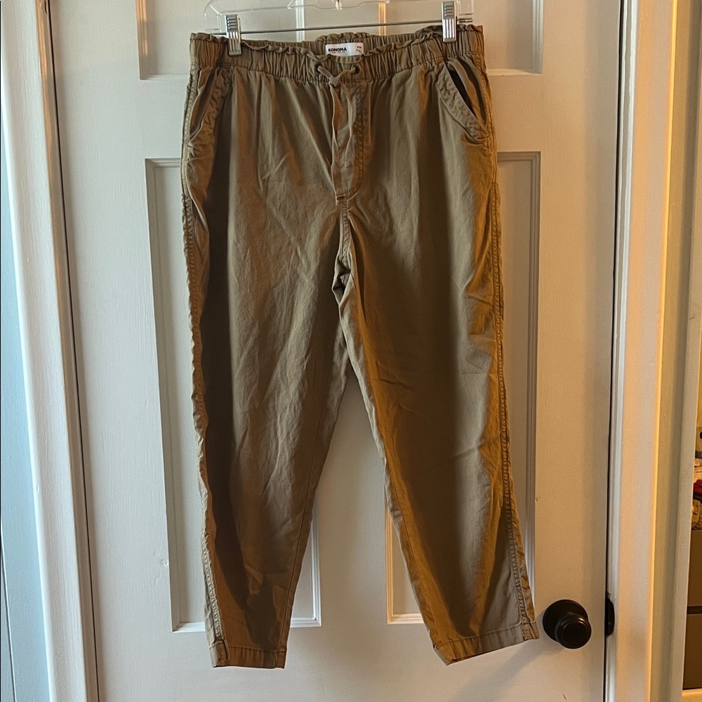 Casual khakis.